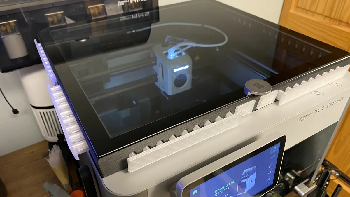 Bambu Lab X1-C P1P Vented Lid Riser - Free 3D Print Model - MakerWorld