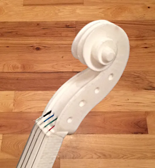 Volute décorative pour violoncelle imprimé