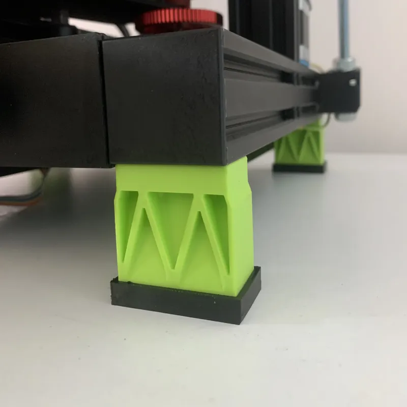 Ender 3 (V2&PRO) or CR Riser Feet 45mm TPU