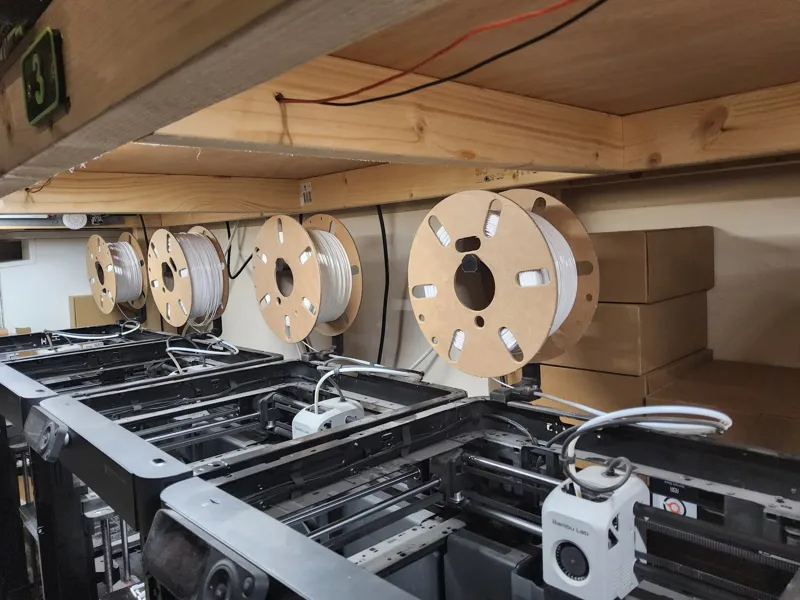 P1P Top Filament Spool Mount