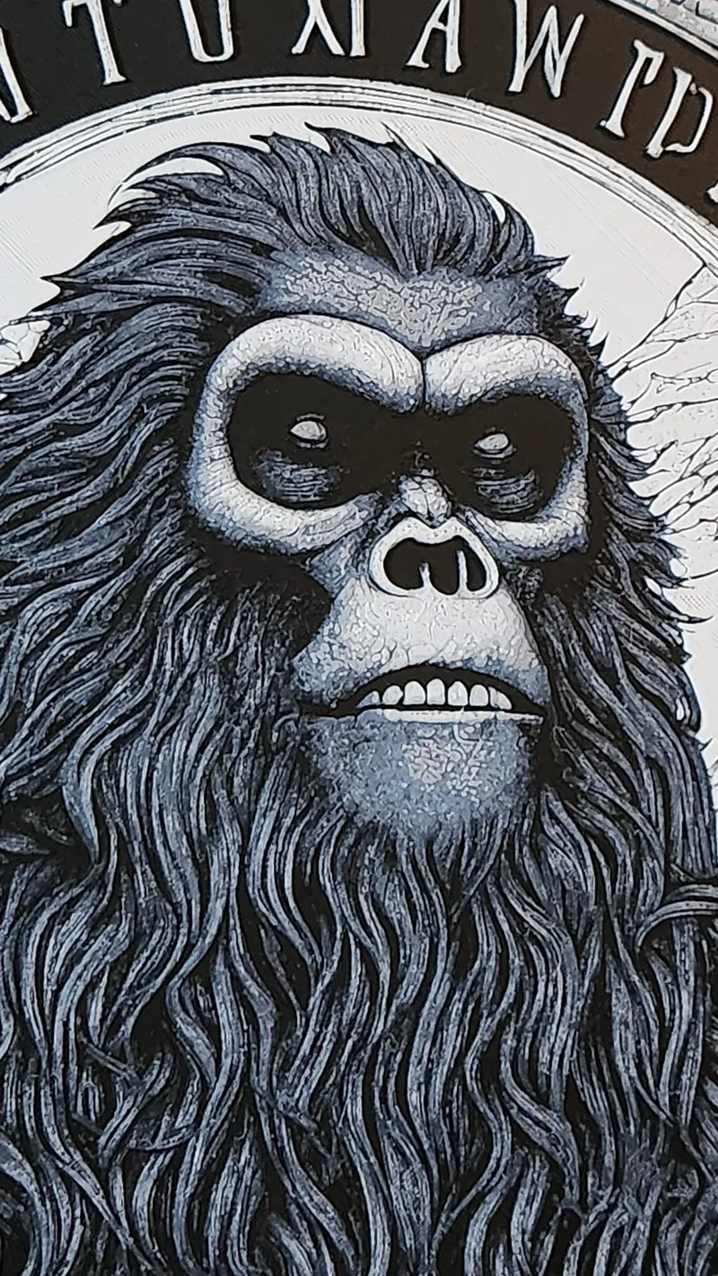 Mystical Bigfoot - HueForge