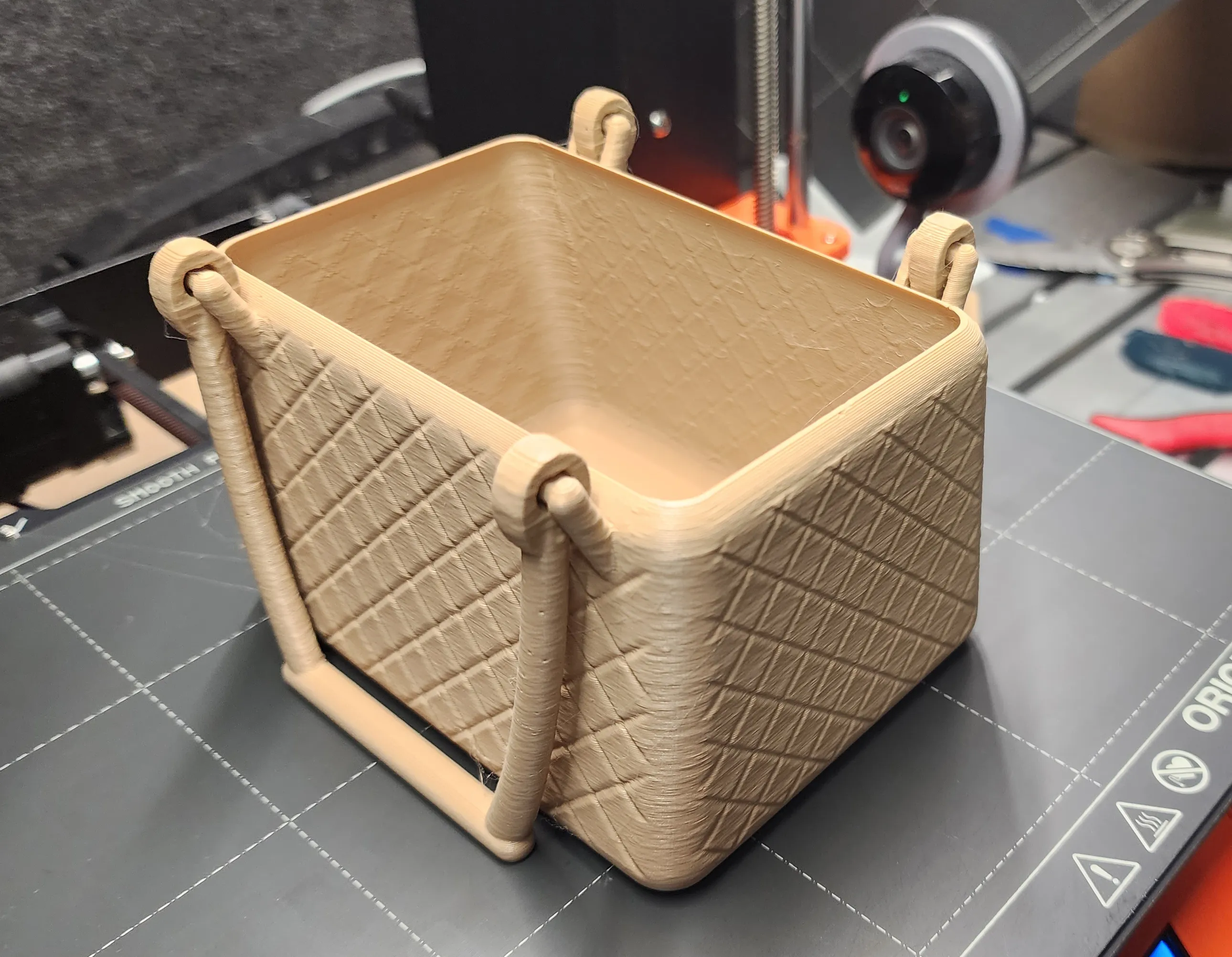 3D Printed Basket with Handles