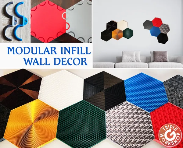 Projet de décoration murale modulaire alvéolée