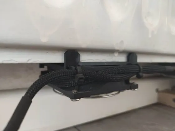 Radiator ventilator clip magnetic for 80mm fans