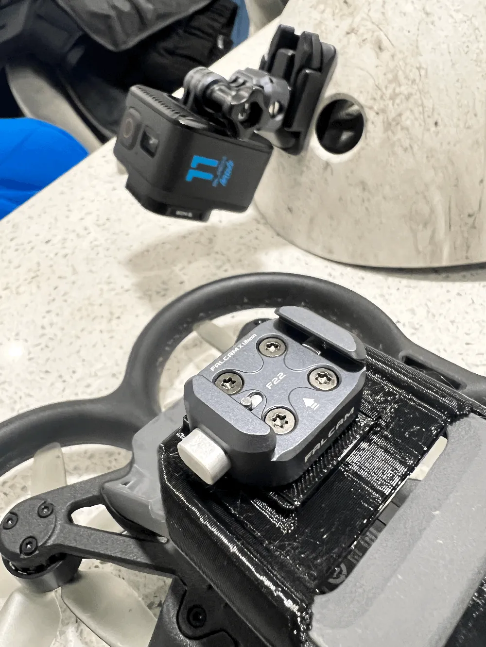 DJI AVATA GoPro Quick Release Mount for Falcam F22 (PETG & TPU) Remixed