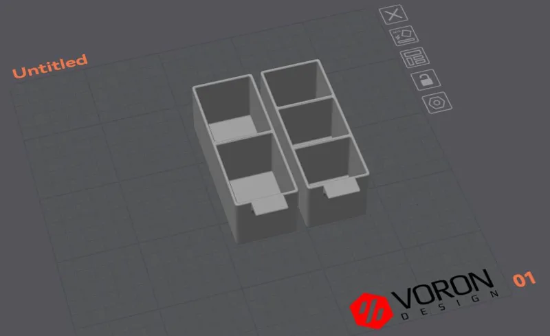 Modular Small Parts Split Drawers