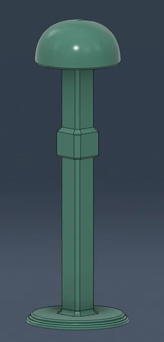 Helmet stand with optional extension