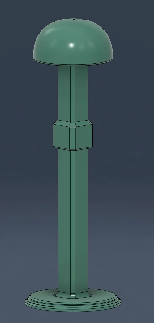 Helmet stand with optional extension