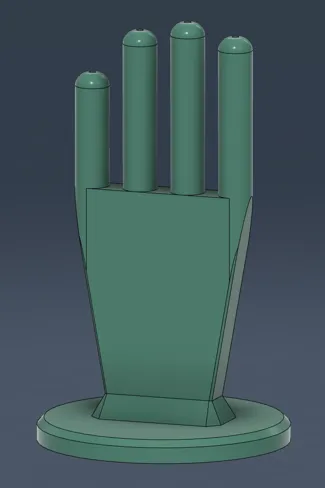 Simple glove stand/display