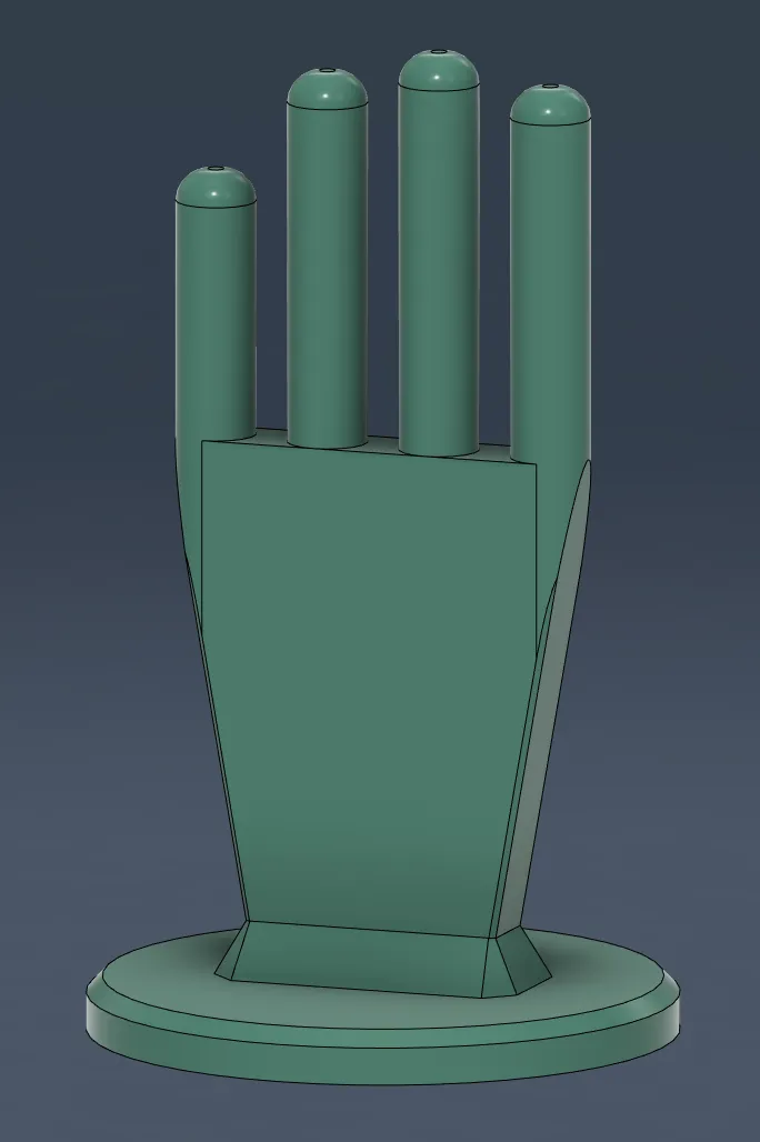 Simple glove stand/display