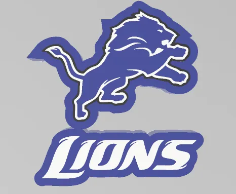 The Detroit Lions 3D-Printed Lamp: An Iconic Tribute to Motor City's Pride