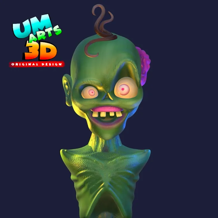 Zombie Bust Halloween Decoration
