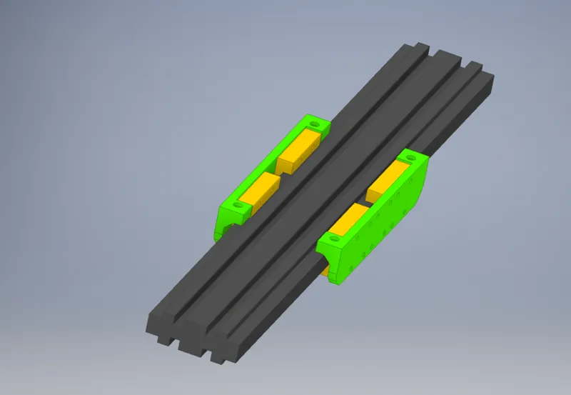 MGN12 linear rail adapter for CR10 Mini Y axis