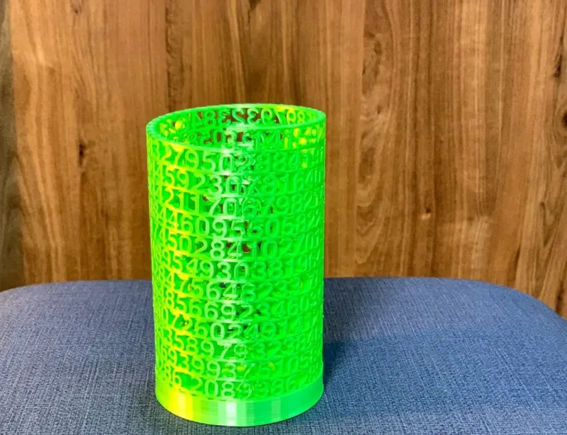 Spiral Pi Pencil holder