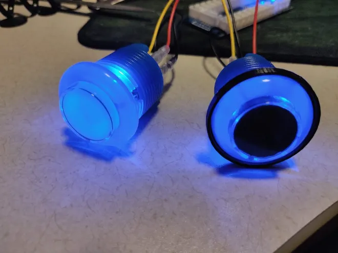 Arcade Button Surround, Plunger, and Insert