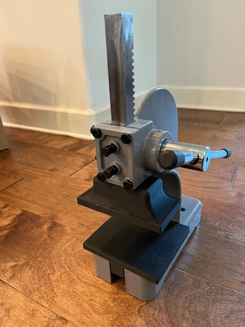 Leather Die press adapter for HarborFreight 1 Ton press