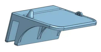 XL Bedside Shelf for bunk or loft beds (+ cable holder and ring holder) (20mm 25mm and 30mm support)