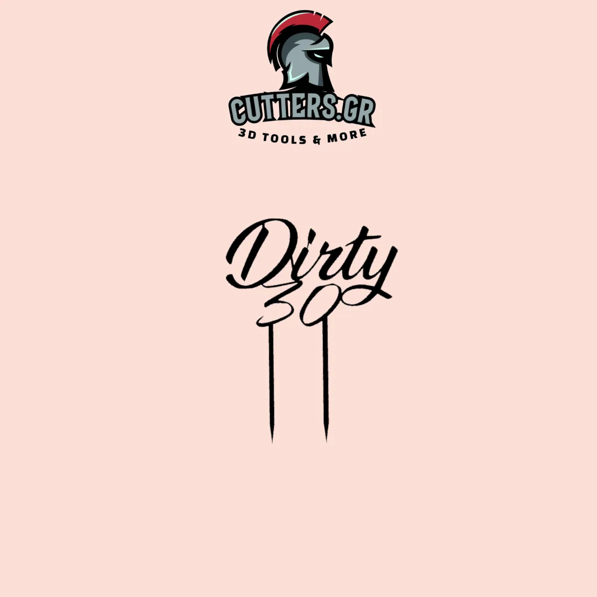 Décoration de gâteau « Dirty 30 »