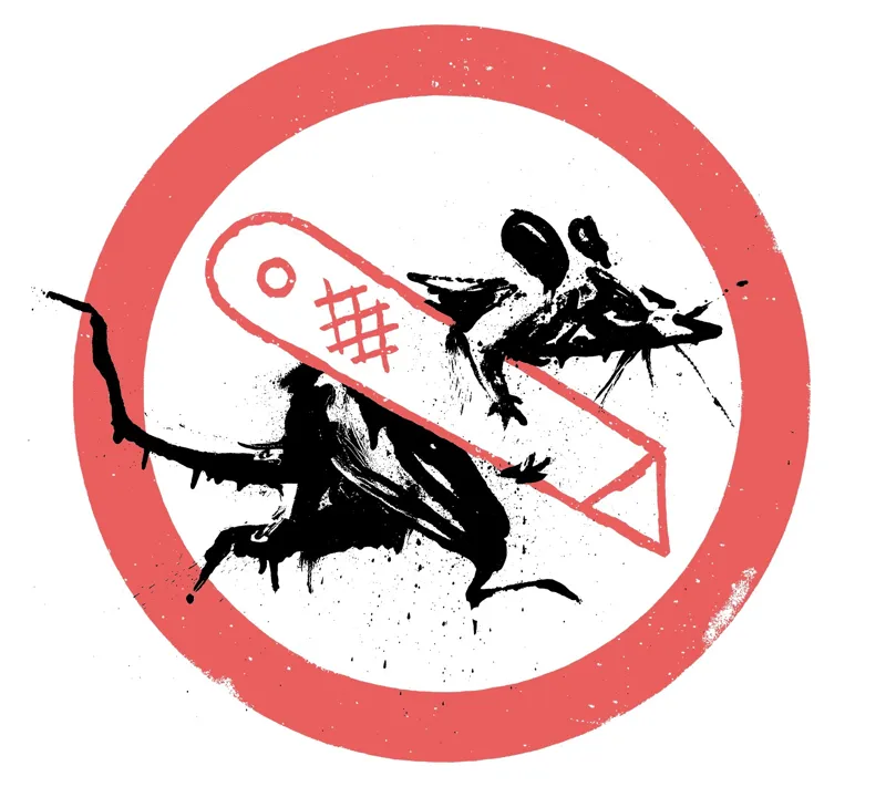 Banksy  - Cut and Run - Hueforge
