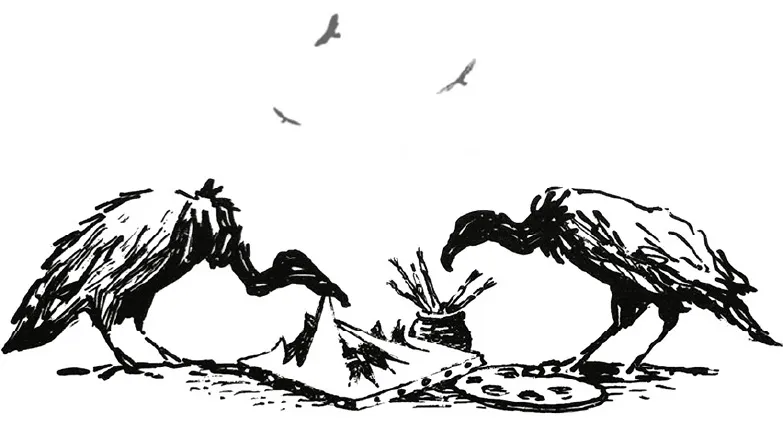 Banksy - Vultures - Hueforge