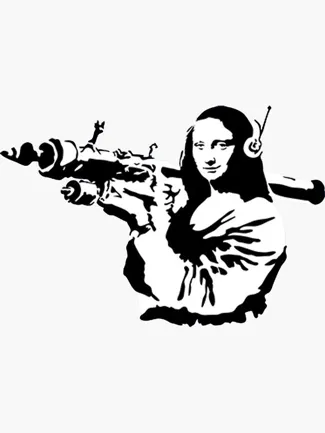Banksy - Mona Lisa - Hueforge