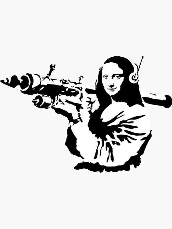 Banksy - Mona Lisa - Hueforge