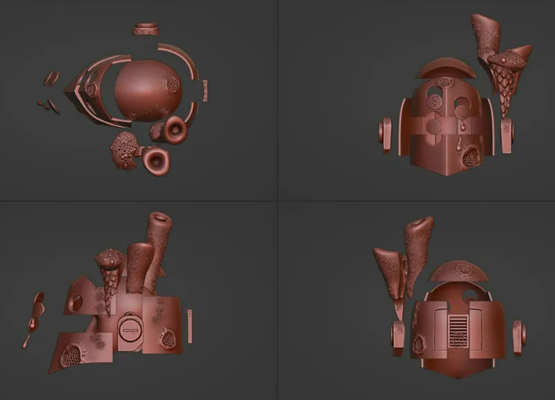 Death Guard Model Helmet