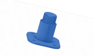 Wandhalterung für Filament mit Gewinde