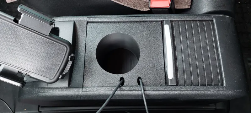 Cupholder & USB Holder for aftermarket center console - Rifter, Berlingo, Combo, Proace, Combo 2018