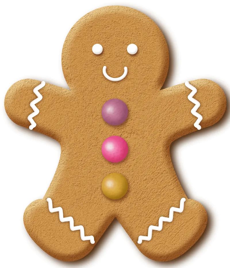 Gingerbread Man Cookie Cutter and Detail Stamp