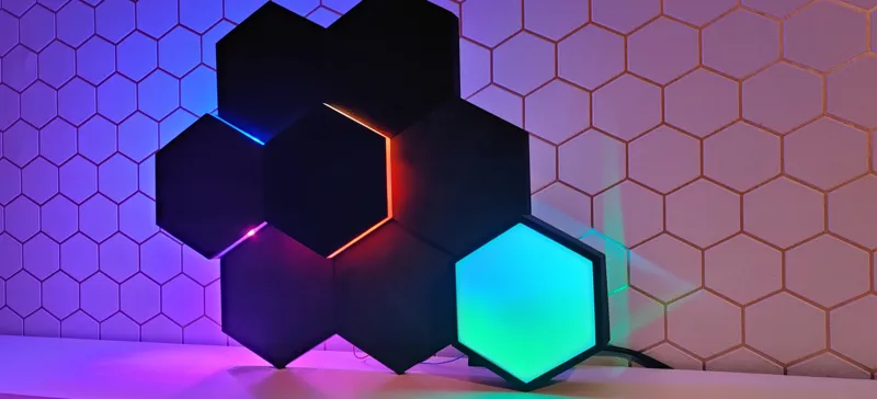 Hexawall - Hexagon wall with led lights