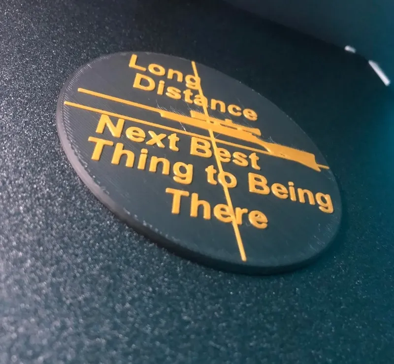 Hunting Themed Coaster with Raised Text for Dual Color