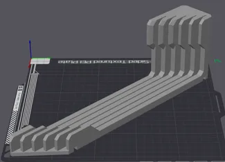 Bambu build plate/bed holder - 5 slots (trimmed)