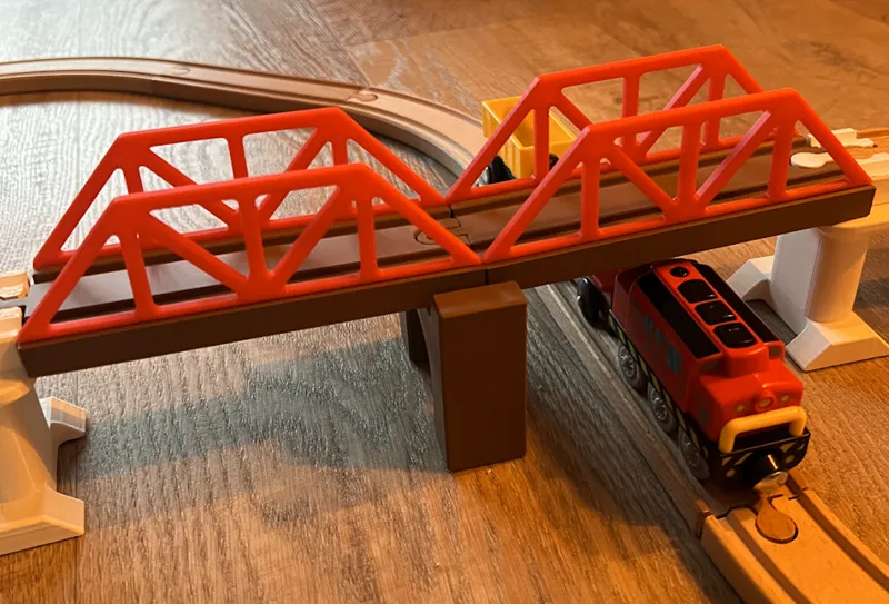 Wooden Train Bridge Track Brio/Ikea Compatible