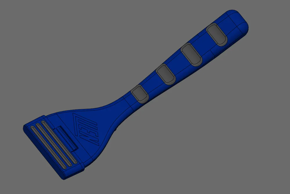 Single Edge Razor Blade Scraper Handle with Cap/Cover - Free 3D Print ...
