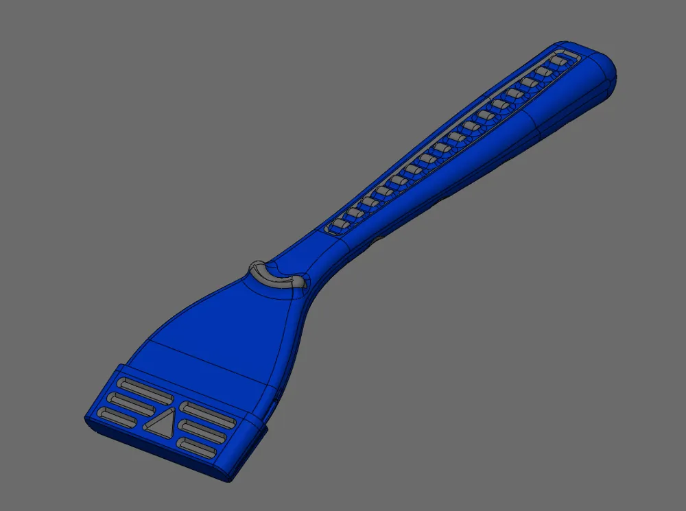 Single Edge Razor Blade Scraper Handle with Cap/Cover - Free 3D Print ...