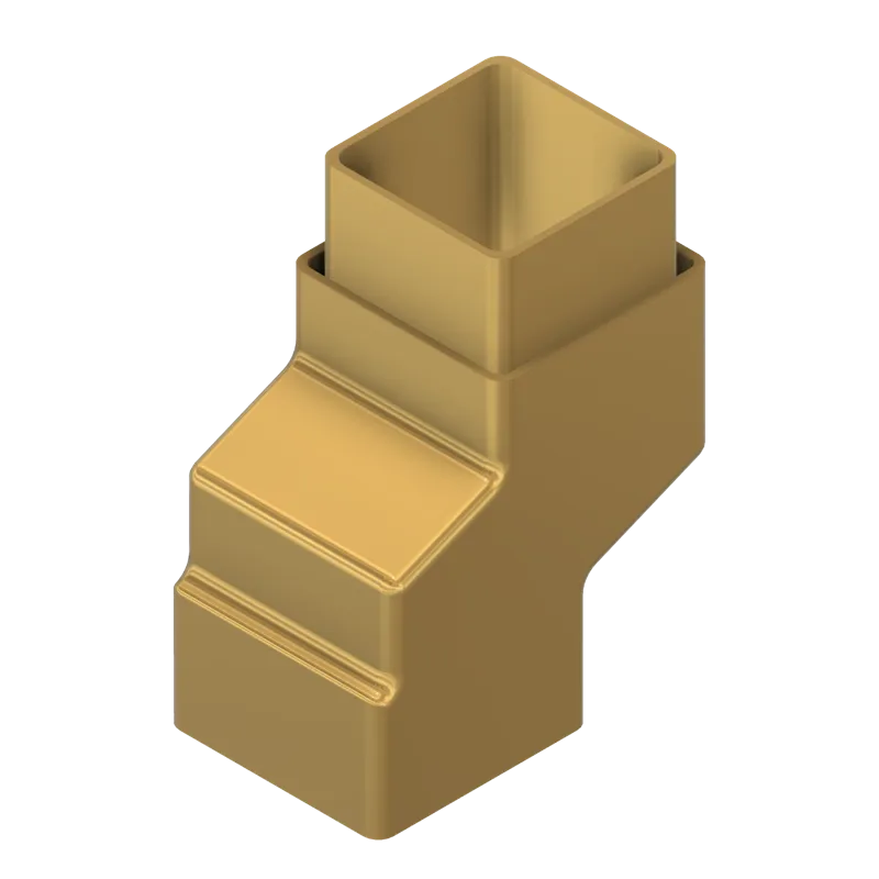 65mm Square Down Pipe Guttering Connectors
