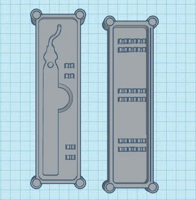Deburring tool case with magnets
