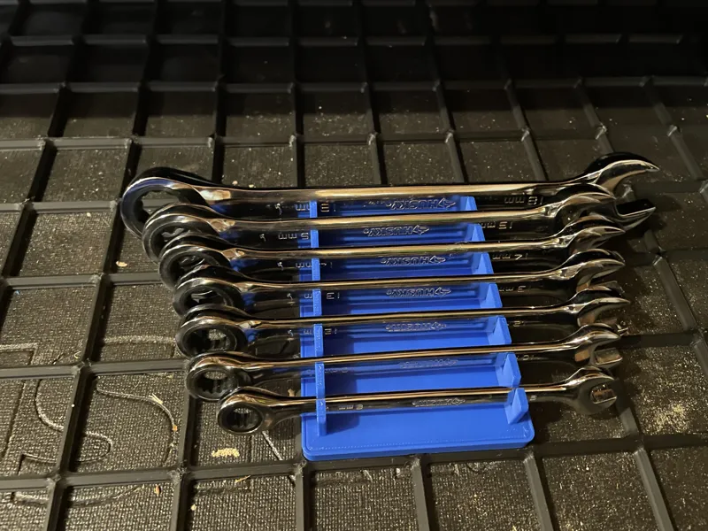 Gridfinity Ratcheting Wrench Set Holder