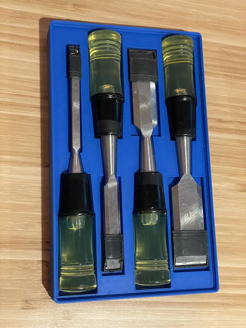 Gridfinity Chisel Set Holder