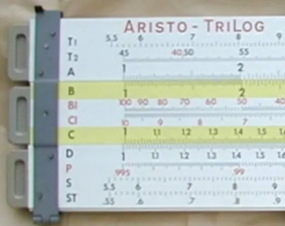 Griffe für Schul-Rechenschieber Aristo