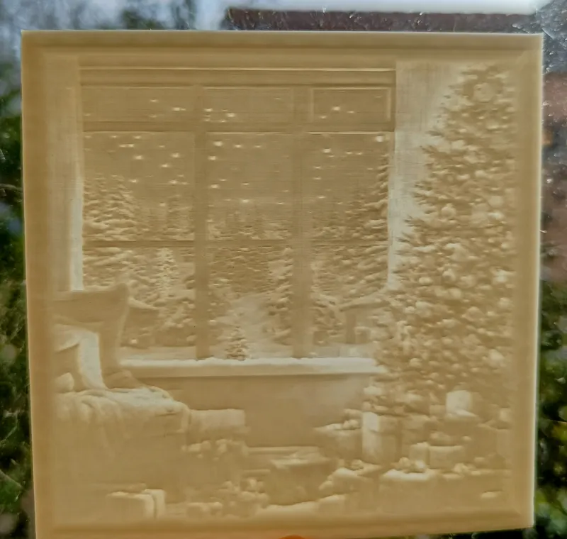 Xmas lithophane