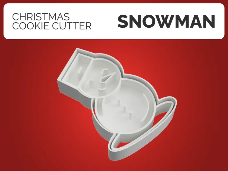 Christmas cookie cutter - snowman