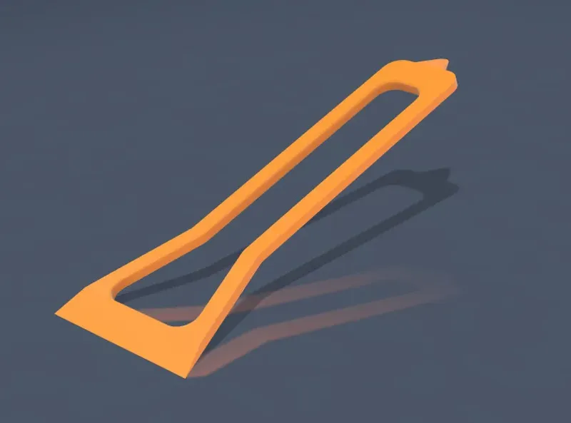 Plastic Scraper with Starter Nose