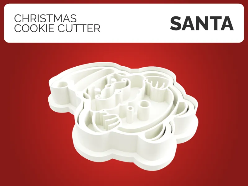 Santa Christmas Cookie Cutter
