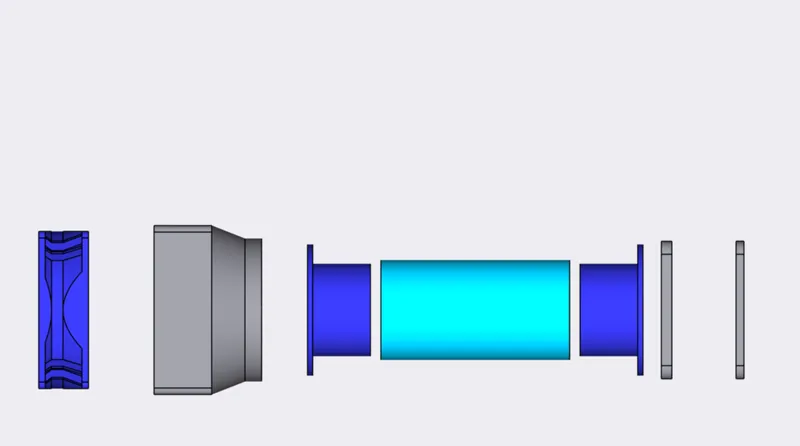 Elegoo Saturn 2 ventilation coupling system 120mm fan