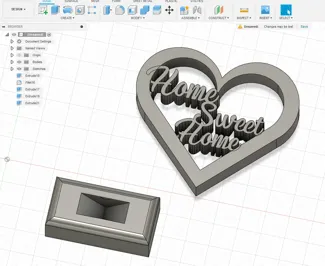 Home sweet home heart decor