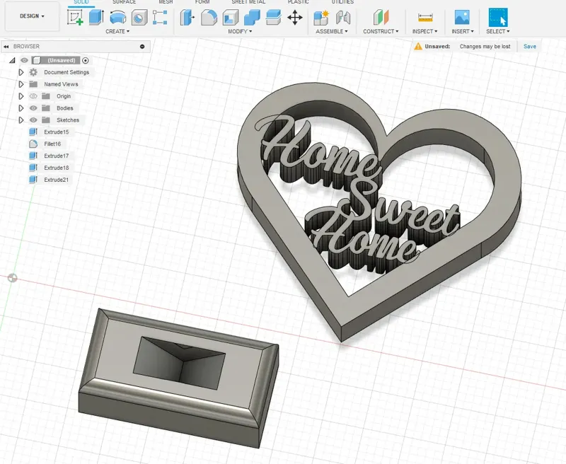 Home sweet home heart decor 