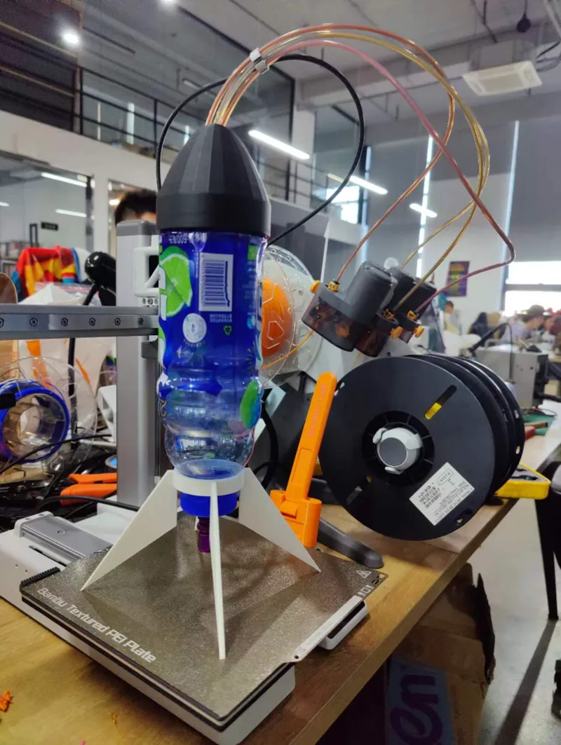 Water Rocket kit for Chinese Energy Drink “脉动” bottle