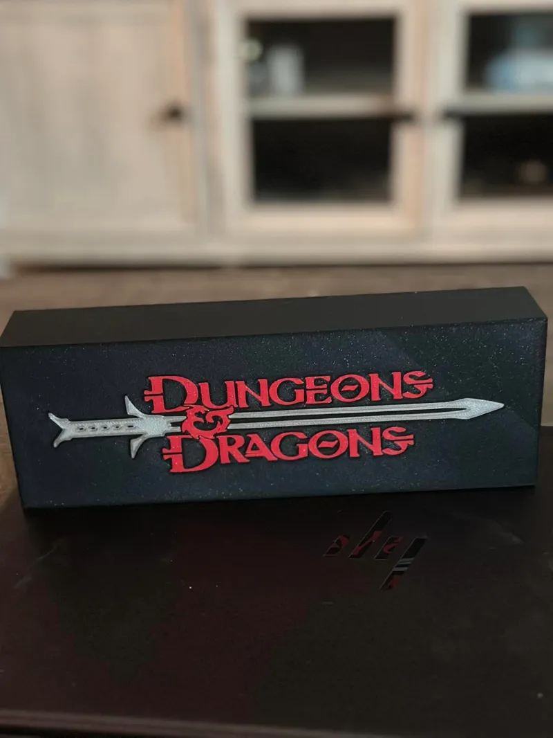 dnd Dungeons and dragon light box